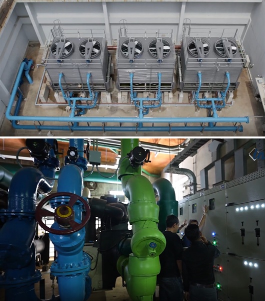 งานปรับปรุง /ติดตั้ง #Chiller และ #CoolingTower     ณ อาคารนวัตกรรม : ศาสตราจารย์ ดร.สาโรช บัวศรี