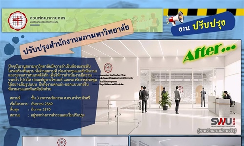 งานปรับปรุงสำนักงานสภามหาวิทยาลัย